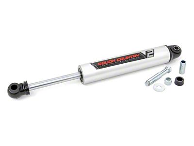 Rough Country V2 Steering Stabilizer (99-04 4WD F-250 Super Duty w/ Factory Steering Stabilizer)