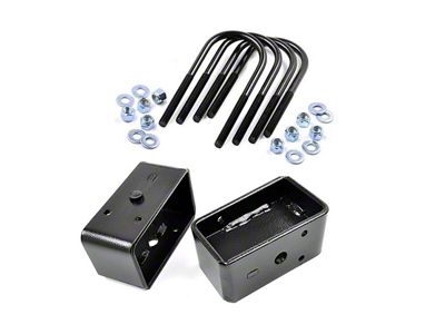 Rough Country 3-Inch Rear Lift Blocks (05-10 F-350 Super Duty w/o Factory Overload Springs)