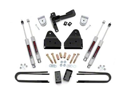 Rough Country 3-Inch Suspension Lift Kit with Premium N3 Shocks (05-07 4WD F-350 Super Duty SRW)