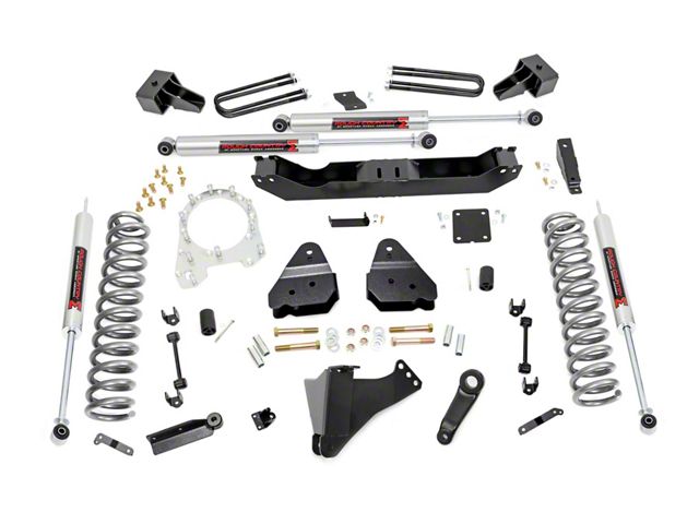 Rough Country 4.50-Inch Suspension Lift Kit with M1 Monotube Shocks (17-22 4WD 6.7L Powerstroke F-350 Super Duty DRW)