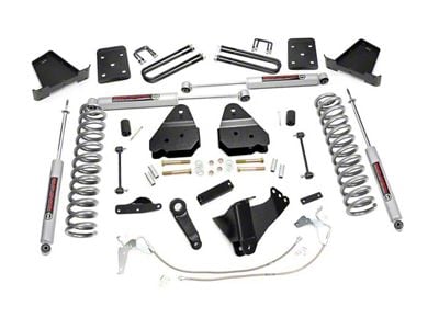 Rough Country 4.50-Inch Suspension Lift Kit with Premium N3 Shocks (08-10 4WD 6.4L Powerstroke, 6.8L F-350 Super Duty SRW)