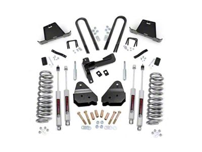 Rough Country 4.50-Inch Suspension Lift Kit with Premium N3 Shocks (05-07 4WD 6.0L Powerstroke, 6.8L F-350 Super Duty SRW)