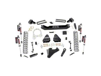 Rough Country 4.50-Inch Suspension Lift Kit with Vertex Reservoir Shocks (17-22 4WD 6.7L Powerstroke F-350 Super Duty DRW)