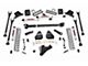 Rough Country 6-Inch 4-Link Suspension Lift Kit with Front Driveshaft and V2 Monotube Shocks (17-22 4WD 6.7L Powerstroke F-350 Super Duty SRW w/ 3.50-Inch Rear Axle & w/o Factory Overload Springs)