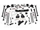 Rough Country 6-Inch 4-Link Suspension Lift Kit with V2 Monotube Shocks (17-22 4WD 6.7L Powerstroke F-350 Super Duty w/ 3.50-Inch Rear Axle & w/ Factory Overload Springs)