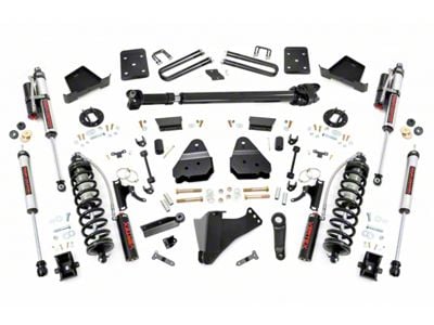Rough Country 6-Inch Coil-Over Conversion Suspension Lift Kit with Front Driveshaft and Vertex Adjustable Shocks (17-22 4WD 6.7L Powerstroke F-350 Super Duty SRW w/ 3.50-Inch Rear Axle & w/o Factory Overload Springs, Excluding Tremor)