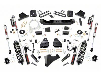 Rough Country 6-Inch Coil-Over Conversion Suspension Lift Kit with Vertex Adjustable Shocks (17-22 4WD 6.7L Powerstroke F-350 Super Duty SRW w/ 3.50-Inch Rear Axle & w/o Factory Overload Springs, Excluding Tremor)