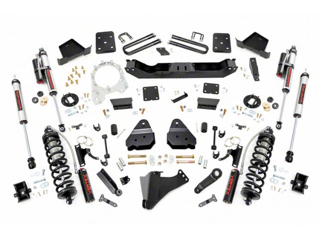 Rough Country 6-Inch Coil-Over Conversion Suspension Lift Kit with Vertex Adjustable Shocks (17-22 4WD 6.7L Powerstroke F-350 Super Duty SRW w/ 4-Inch Rear Axle & w/o Factory Overload Springs, Excluding Tremor)