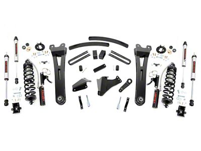 Rough Country 6-Inch Coil-Over Conversion Suspension Lift Kit with V2 Monotube Shocks (05-07 4WD 5.4L, 6.8L F-350 Super Duty SRW)