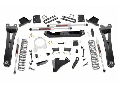 Rough Country 6-Inch Radius Arm Suspension Lift Kit with M1 Monotube Shocks (17-22 4WD 6.7L Powerstroke F-350 Super Duty SRW w/ 3.50-Inch Rear Axle & w/ Factory Overload Springs)