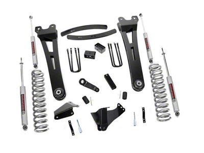 Rough Country 6-Inch Radius Arm Suspension Lift Kit with Premium N3 Shocks (05-07 4WD 6.0L Powerstroke F-350 Super Duty SRW)