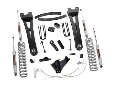 Rough Country 6-Inch Radius Arm Suspension Lift Kit with Premium N3 Shocks (08-10 4WD 6.4L Powerstroke F-350 Super Duty SRW)