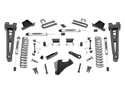 Rough Country 6-Inch Radius Arm Suspension Lift Kit with V2 Monotube Shocks (23-24 4WD 6.7L Powerstroke F-350 Super Duty SRW, Excluding Tremor)