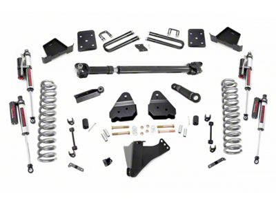 Rough Country 6-Inch Suspension Lift Kit with Vertex Reservoir Shocks and Front Driveshaft (17-22 4WD 6.7L Powerstroke F-350 Super Duty SRW w/ 4-Inch Rear Axle & w/o Factory Overload Springs)