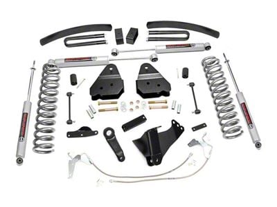 Rough Country 6-Inch Suspension Lift Kit with with Add-A-Leaf and Premium N3 Shocks (08-10 4WD 5.4L, 6.8L F-350 Super Duty SRW)