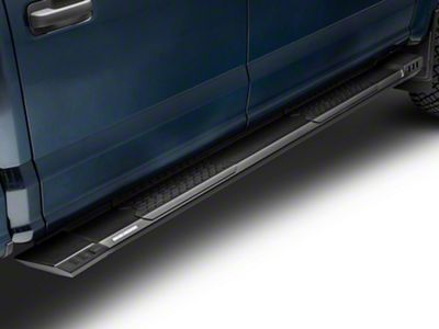 Rough Country HD2 Running Boards; Black (17-24 F-350 Super Duty SuperCrew)