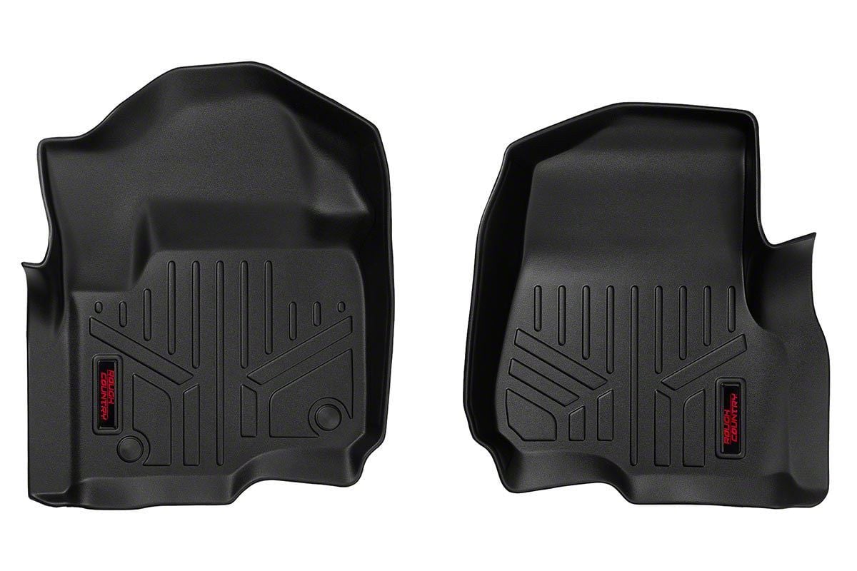 Rough Country F 350 Super Duty Heavy Duty Front Over The Hump Floor Mats Black M 5117 17 24 F 9801