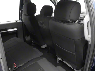 Rough Country Neoprene Front and Rear Seat Covers; Black (11-16 F-350 Super Duty w/ 60/40 Rear Bench Seats)