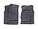 Rough Country Heavy Duty Front and Rear Floor Mats; Black (14-18 Sierra 1500 Double Cab, Crew Cab)