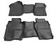 Rough Country Heavy Duty Front and Rear Floor Mats; Black (14-18 Silverado 1500 Double Cab w/ Half Length Floor Console)