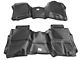 Rough Country Heavy Duty Front and Rear Floor Mats; Black (14-18 Silverado 1500 Double Cab w/ Half Length Floor Console)