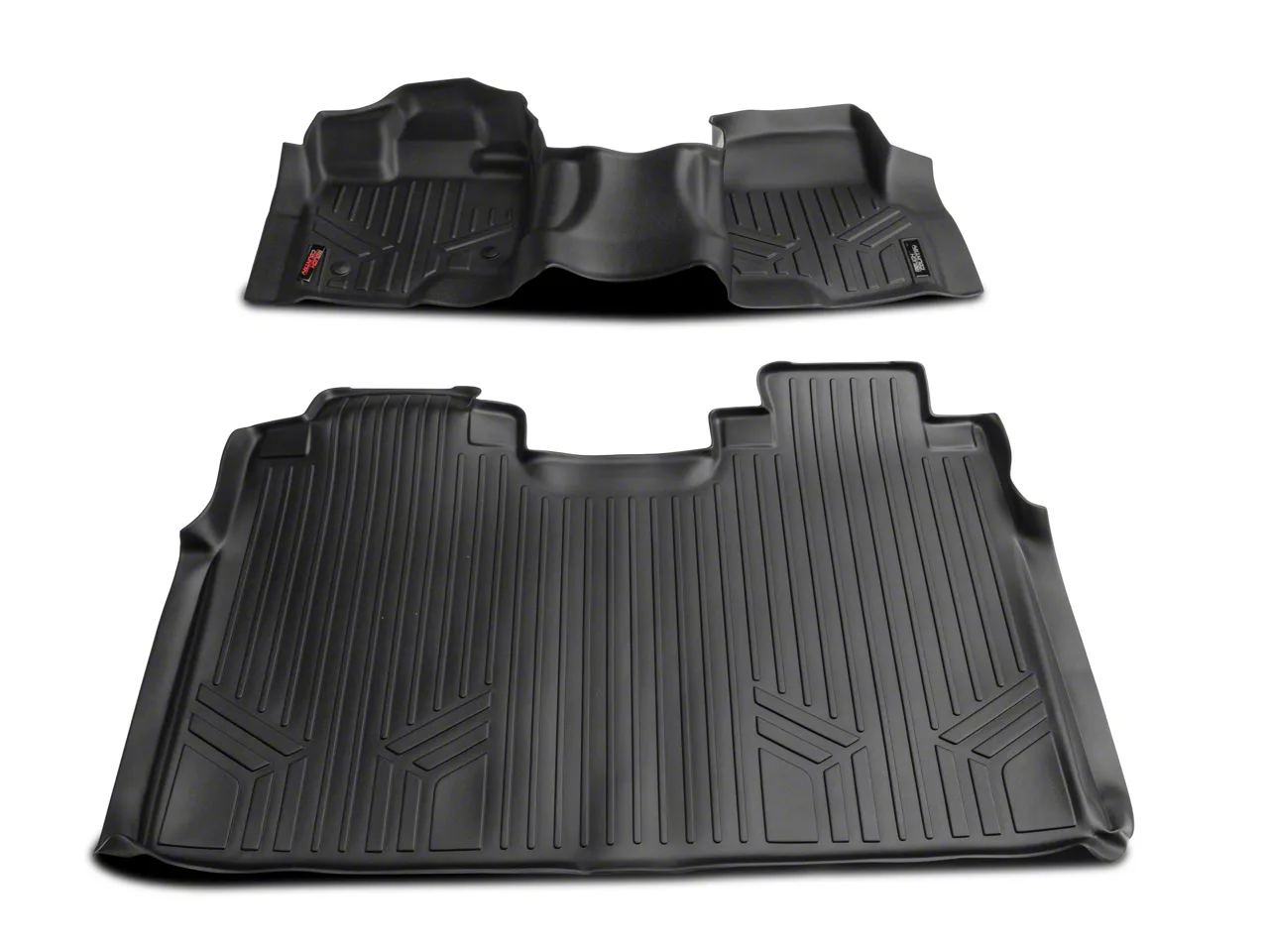 Rough Country F 150 Heavy Duty Front Over The Hump And Rear Floor Mats Black M 51153 15 25 F 5304