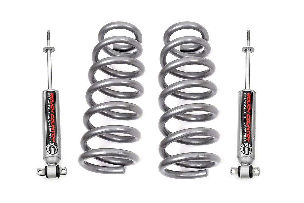 Rough Country RAM 2 in. Front Leveling Coil Springs w/ Premium N3 Shocks 30430 (0918 2WD V8 RAM