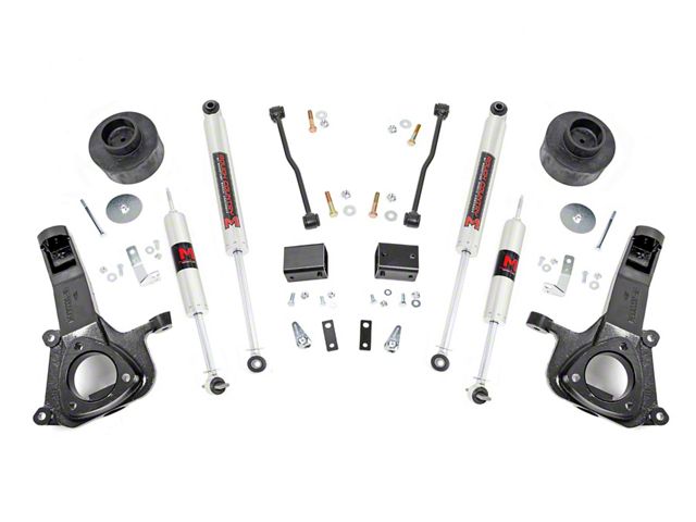 Rough Country 4-Inch Suspension Lift Kit with M1 Monotube Shocks (09-18 2WD V8 RAM 1500)