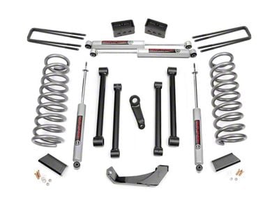 Rough Country 5-Inch Suspension Lift Kit with Premium N3 Shocks (94-99 4WD RAM 1500)