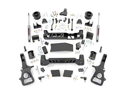 Rough Country 6-Inch Suspension Lift Kit with Premium N3 Shocks (2025 4WD 3.0L RAM 1500 w/o Air Ride)