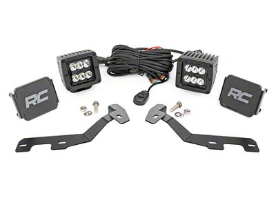 Rough Country Black Series LED Ditch Light Kit; Spot Beam (19-25 RAM 1500)