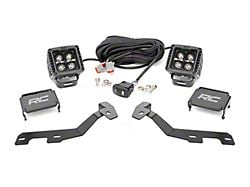 Rough Country Black Series White DRL LED Ditch Light Kit; Spot Beam (19-25 RAM 1500)