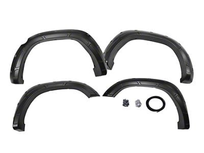 Rough Country Defender Fender Flares; Silver (19-24 RAM 1500, Excluding Rebel & TRX)