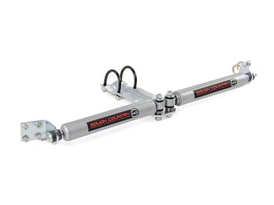 Rough Country Dual N3 Steering Stabilizer for 2 to 8-Inch Lift (94-99 RAM 1500)