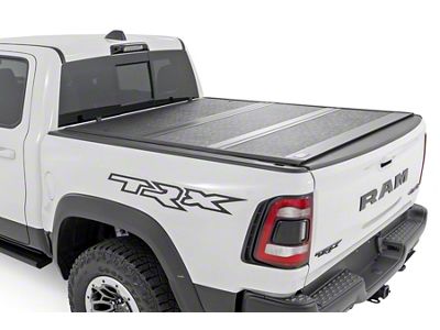 Rough Country Hard Low Profile Tri-Fold Tonneau Cover (19-25 RAM 1500 w/ 5.7-Foot Box & w/o RAM Box & Multifunction Tailgate)