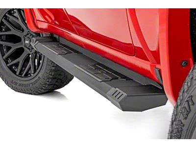 Rough Country HD2 Running Boards; Black (02-08 RAM 1500 Quad Cab)