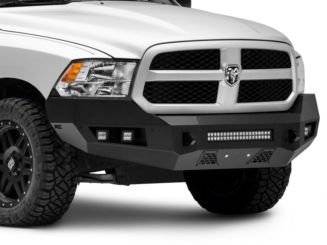 Rough Country RAM 1500 Heavy-Duty Front LED Bumper 10774 (13-18 RAM ...