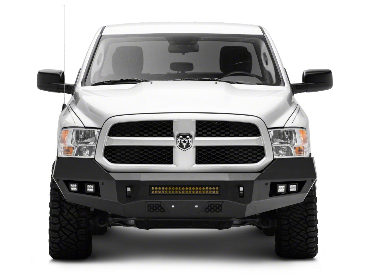 Rough Country RAM 1500 Heavy-Duty Front LED Bumper 10774 (13-18 RAM ...