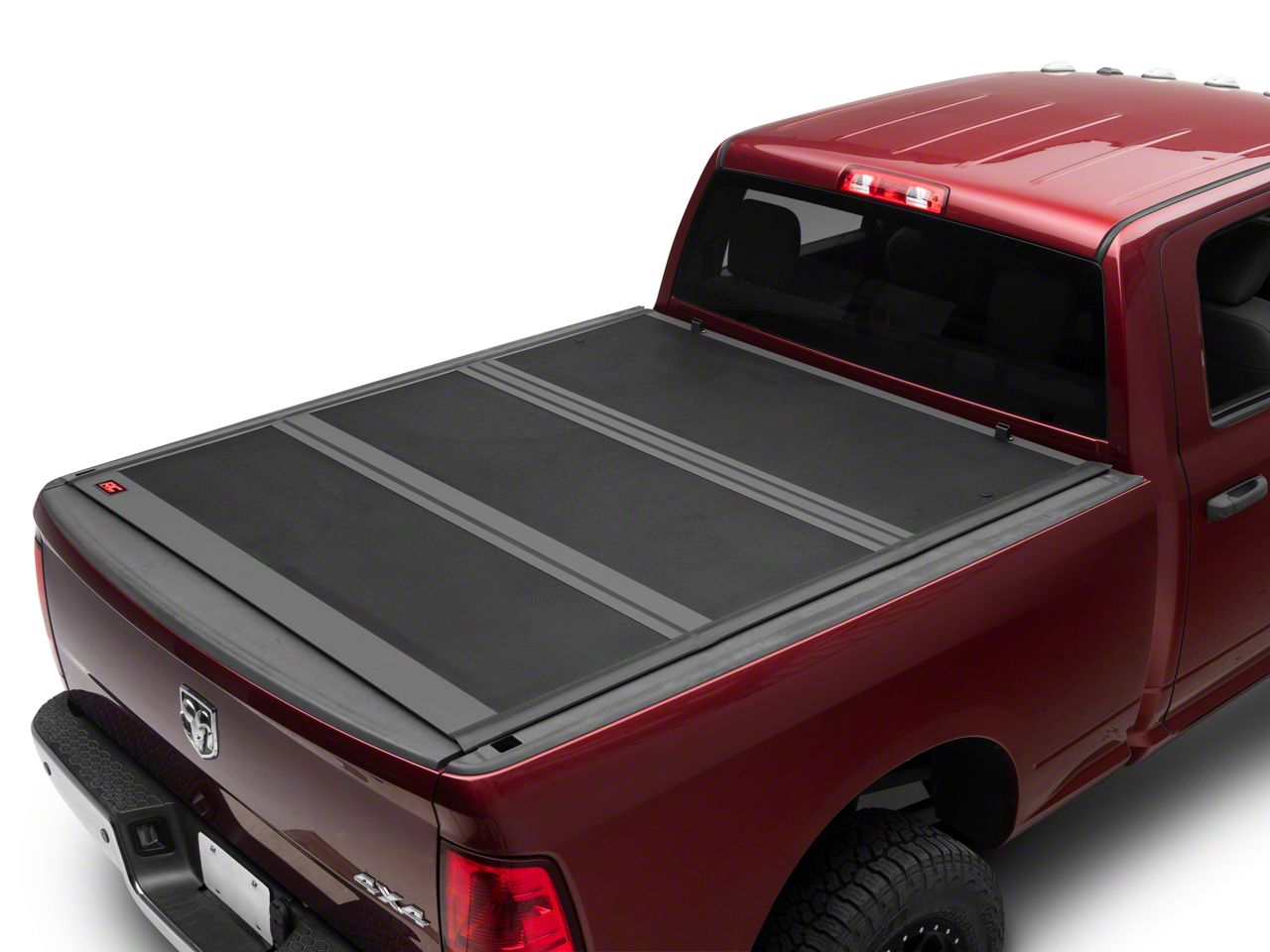 Rough Country RAM 1500 Hard Low Profile Tri-Fold Tonneau Cover ...