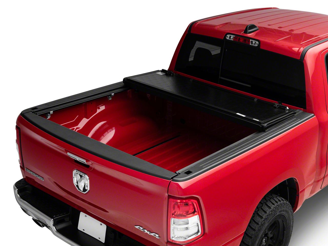 Rough Country RAM 1500 Low Profile Hard Tri-Fold Tonneau Cover 47320550 ...