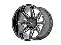 Rough Country 91 Series Gloss Black Milled 6-Lug Wheel; 22x12; -44mm Offset (19-24 RAM 1500)