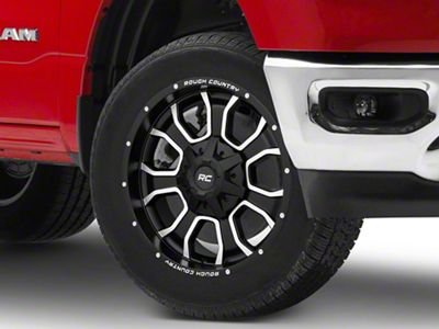 Rough Country 93 Series Matte Black Milled 6-Lug Wheel; 20x9; 0mm Offset (19-24 RAM 1500)