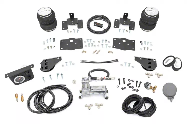 Rough Country RAM 1500 Rear Air Spring Kit with OnBoard Air Compressor ...