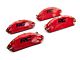 Rough Country Brake Caliper Covers; Red; Front and Rear (19-24 RAM 1500)