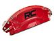 Rough Country Brake Caliper Covers; Red; Front and Rear (19-24 RAM 1500)