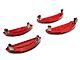 Rough Country Brake Caliper Covers; Red; Front and Rear (19-24 RAM 1500)