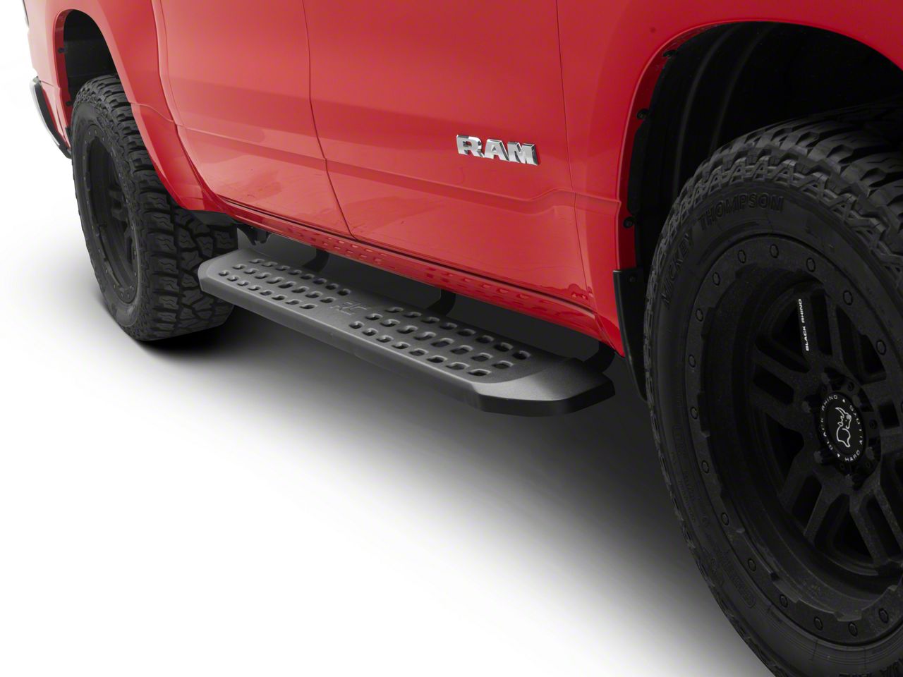 Rough Country RAM 1500 RPT2 Running Boards; Black 44004 (19-25 RAM 1500 ...