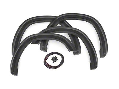 Rough Country Sport Fender Flares; Black Crystal (19-24 RAM 1500, Excluding Rebel & TRX)