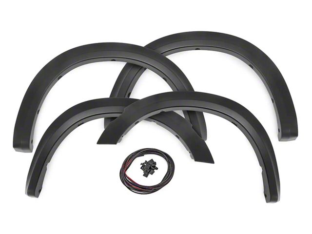 Rough Country Sport Fender Flares; Black Metallic (09-18 RAM 1500 w/ Metal Front Bumper, Excluding Rebel)