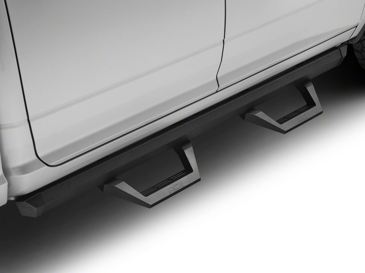 Rough Country RAM 1500 SRX2 Adjustable Aluminum Side Step Bars ...